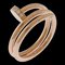 CARTIER Just Ankle Diamond Ring No. 7 18K K18 Pink Gold Ladies, Image 1