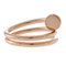 CARTIER Just Ankle Diamond Ring No. 7 18K K18 Pink Gold Ladies, Image 4