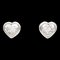 Cartier Heart Diamond Pierced Earrings Pierced Earrings Clear Pt950Platinum Clear, Set of 2 1