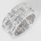 CARTIER Maillon Panthere 3 Rows Full Pave K18WG Diamond No. 6.5 Women's Ring White Gold 9