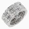 CARTIER Maillon Panthere 3 Rows Full Pave K18WG Diamond No. 6.5 Women's Ring White Gold 1