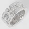CARTIER Maillon Panthere 3 Rows Full Pave K18WG Diamond No. 6.5 Women's Ring White Gold 8