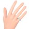 CARTIER Maillon Panthere 3 Rows Full Pave K18WG Diamond No. 6.5 Women's Ring White Gold 3