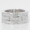 CARTIER Maillon Panthere 3 Rows Full Pave K18WG Diamond No. 6.5 Women's Ring White Gold 7