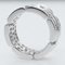 CARTIER Maillon Panthere 3 Rows Full Pave K18WG Diamond No. 6.5 Women's Ring White Gold 6