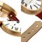 CARTIER W8000017 Baignoire reloj K18 oro rosa de cuero para mujer, Imagen 10