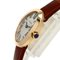 CARTIER W8000017 Baignoire reloj K18 oro rosa de cuero para mujer, Imagen 6