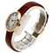 CARTIER W8000017 Baignoire reloj K18 oro rosa de cuero para mujer, Imagen 3