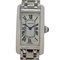 CARTIER Watch Ladies Tank American Quartz 750WG White Gold Solid W26019L1 Square Polished, Image 3