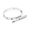Bracelet CARTIER Love Demi Diamant 4P #16 K18 WG Or Blanc 750 5