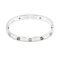 Bracelet CARTIER Love Demi Diamant 4P #16 K18 WG Or Blanc 750 3