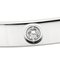 Bracelet CARTIER Love Demi Diamant 4P #16 K18 WG Or Blanc 750 4