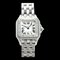 Uhr mit silbernem Zifferblatt von Cartier 1