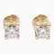 Cartier C Do Diamond Earrings Pierced Earrings Clear K18Pg [Rose Gold] Clear, Set of 2 1