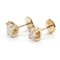 Cartier C Do Diamond Earrings Pierced Earrings Clear K18Pg [Rose Gold] Clear, Set of 2 3