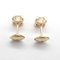 Cartier C Do Diamond Earrings Pierced Earrings Clear K18Pg [Rose Gold] Clear, Set of 2 4