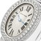 Orologio da polso al quarzo Mini Baignoire K18wg con doppio diamante di Cartier, Immagine 7