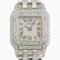 Mini Panthere Diamond Bezel Watch in K18 White Gold from Cartier 1