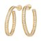 Classic Hoop Yellow Gold Earrings from Cartier, Set of 2 2