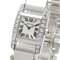 CARTIER WE70039H tankissim MM reloj con bisel de diamantes K18 oro blanco K18WG para mujer, Imagen 4