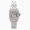 CARTIER Mini Santos Demoiselle Reloj de pulsera con bisel de diamantes Reloj de pulsera WF9005Y8 Cuarzo plateado K18WG [WhiteGold] diamo WF9005Y8, Imagen 1