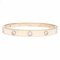 CARTIER Love Bracelet Full Diamond 10P #18 K18PG Pink Gold 291459 8