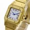 Santos Galbe Watch in K18 Yellow Gold from Cartier 4