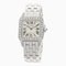 CARTIER WF9004Y8 Santos Demoiselle LM Bezel Diamond Watch K18 oro bianco K18WG da donna, Immagine 1