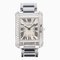 CARTIER Tank Anglaise SM WT100008 Silver Dial Watch Ladies 1