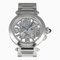 CARTIER Pasha WHPA0007 silver/gray dial watch men's 1