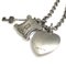 Macadam Heart Metal/Rhinestone Silver/Blue Necklace from Celine, Image 3