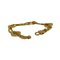 Goldenes Vintage Kettenarmband mit Circle Logo von Celine 4