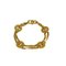 Goldenes Vintage Kettenarmband mit Circle Logo von Celine 1
