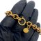 Brazalete de tres cadenas con logo circular vintage en dorado de Celine, Imagen 4