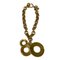 Vintage Circle Logo 3 Chain Bracelet Bangle in Gold from Celine 3