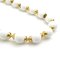 Plastic/Metal White/Gold Necklace from Celine 2