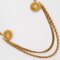 CELINE Chain Vintage Gold Plated Women's Brooch 2