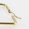 Pendientes de aro Celine cuadrados bañados en oro x perla falsa Made In Italy Ladies, Juego de 2, Imagen 6