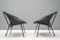 Fauteuils Cocktail Mid-Century en Daim, 1950s, Set de 2 3