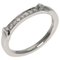 CELINE~ C Diamond Ring Platinum PT1000 Women's, Image 3
