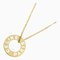 CELINE Circle Necklace 50cm K18 YG Yellow Gold 750 Neckalce 1