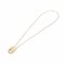 W Circle 18k Yellow Gold Necklace from Celine 5