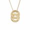 W Circle 18k Yellow Gold Necklace from Celine 2