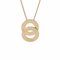 W Circle 18k Yellow Gold Necklace from Celine 1