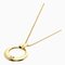 CELINE Circle Macadam Necklace K18 Yellow Gold Women's 1