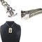 Resin/Metal Off-White/Silver Necklace from Chanel 5