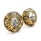 Earrings in Metal/Rhinestone Gold/Silver Womens E55832a from Chanel, Set of 2 1