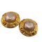 Fake Pearl Coco Mark Earrings in Gold from Chanel, Set of 2 1