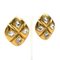 Pendientes Chanel de metal / diamantes de imitación dorado / plateado para mujer, Juego de 2, Imagen 2
