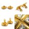 Chanel Earrings Metal/Rhinestone Gold/Silver Ladies, Set of 2, Image 4